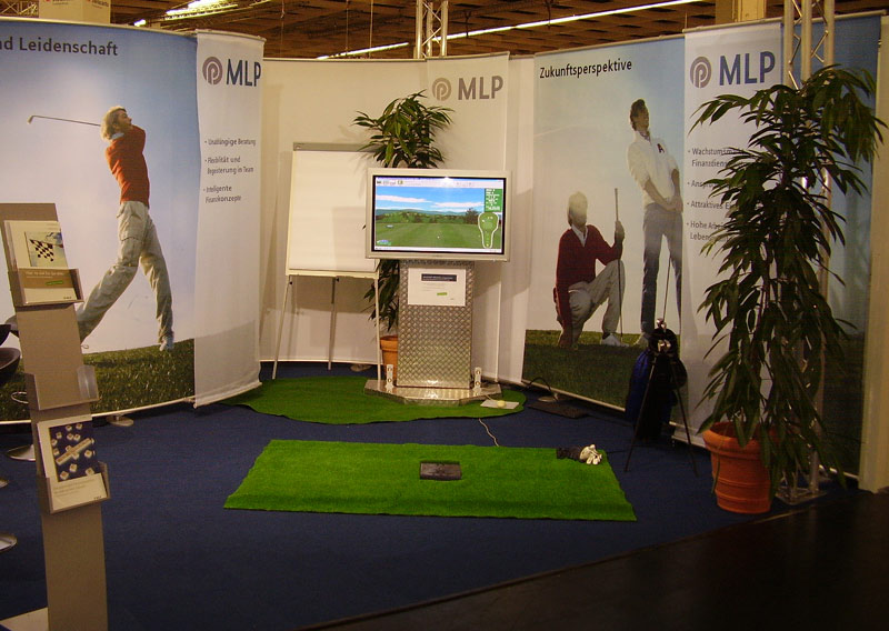 Golf Simulator leihen/Golf Simulator mieten, Golf Abschlag / Driving Range Simulator, Virtual Golf