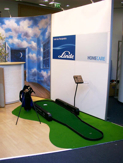 Putting Challenge, Golf Simulator leihen /Putting Simulator mieten